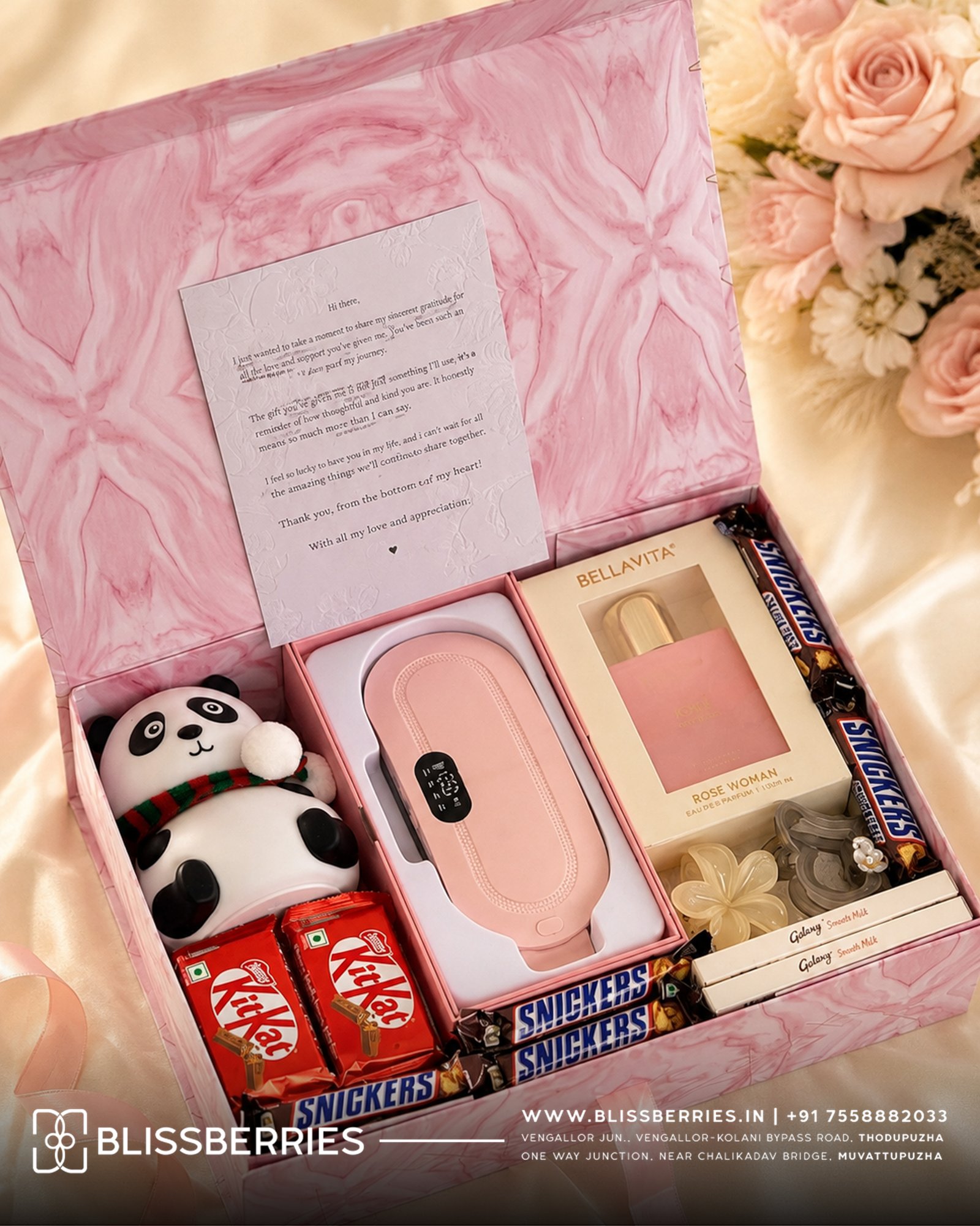 HS15 - Panda, Periods Cramp Massager, Chocolates Combo