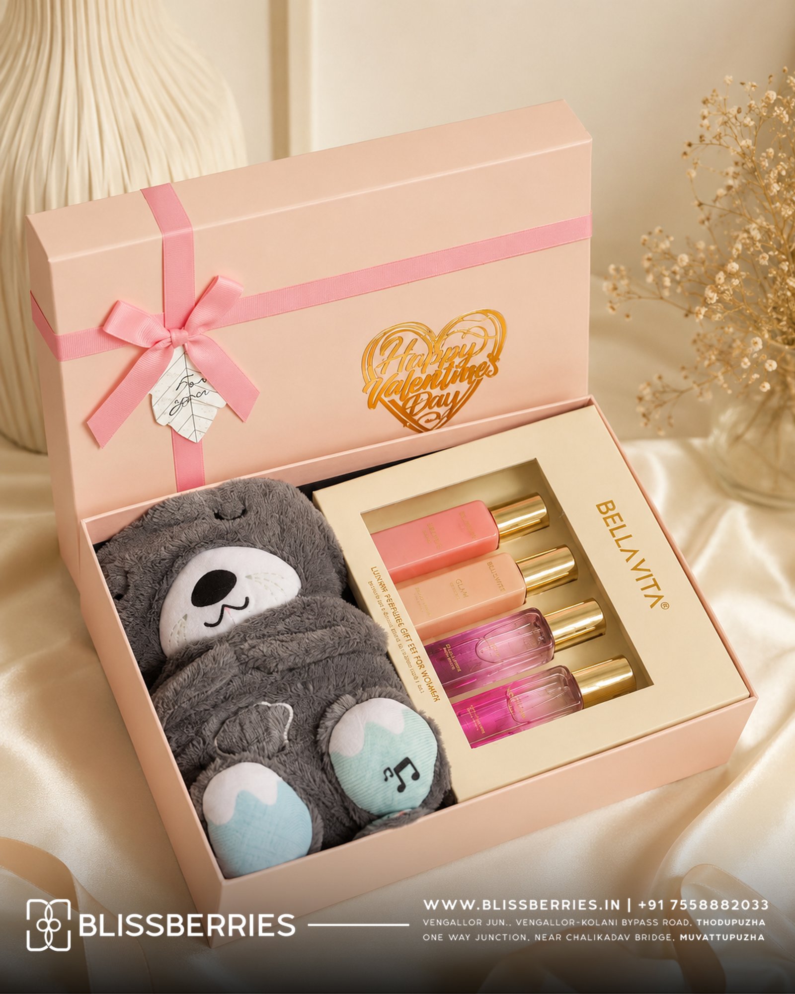 HS18 - Periods Cramp Massager,Perfume, BeautyCare, Chocolates Combo