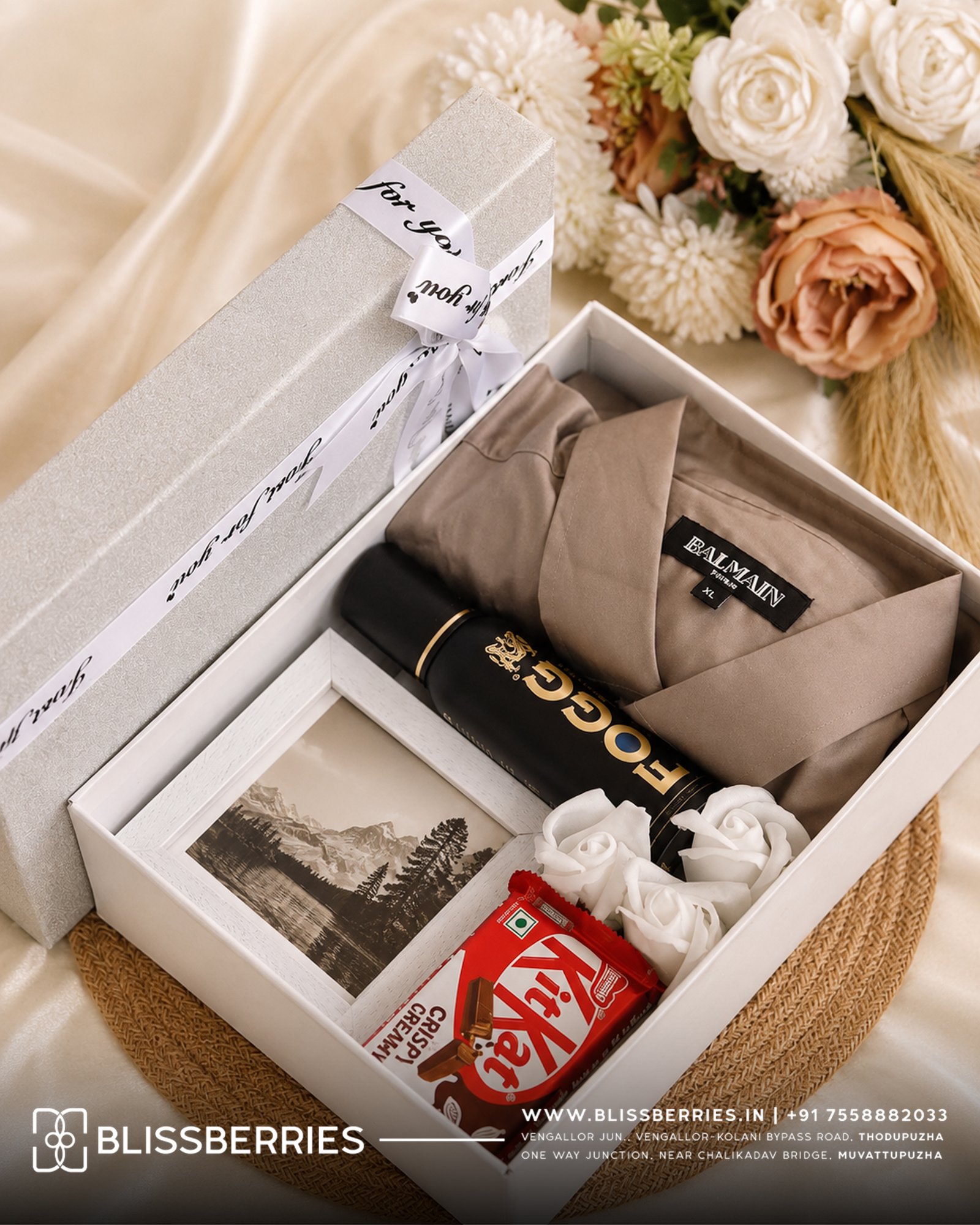 HS42 -  Mug, Chocolates, Flower Combo