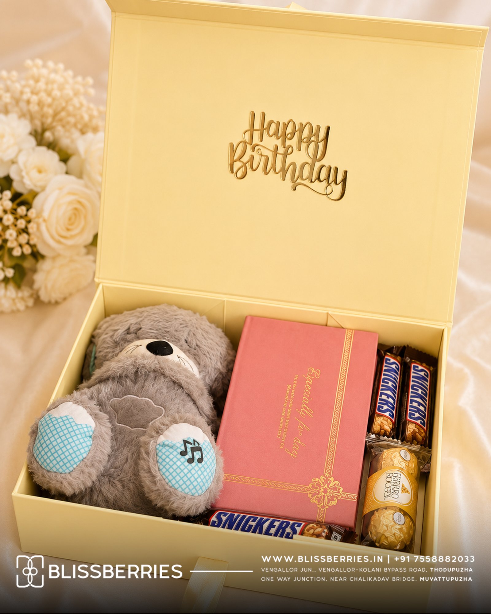 HS54 -   Panda Light, Periods Cramp Massager, Bellavita Perfume, Hair clips, Chocolate Combo